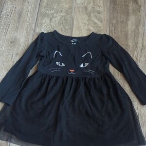 Cat & Jack Black Cat Design Dress